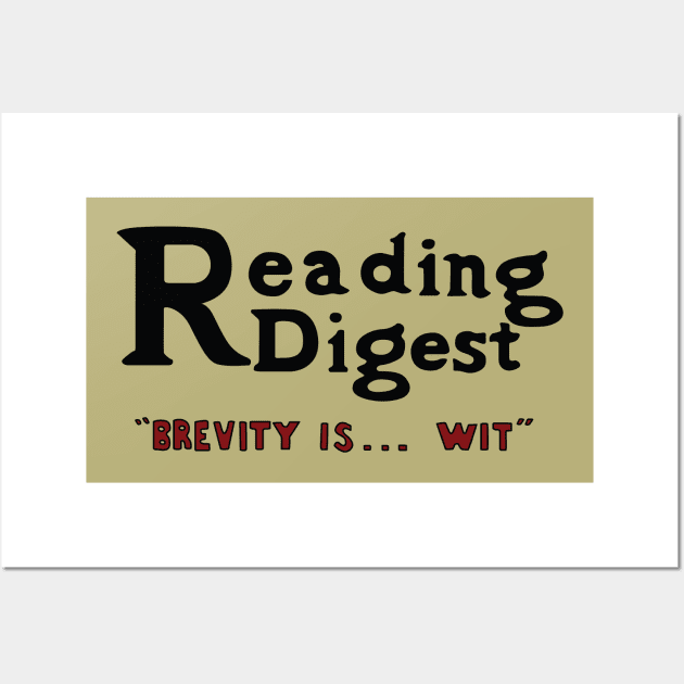 Reading Digest Wall Art by saintpetty